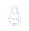 Oral Care_Pictos_Static_Pregnant-woman-Bleu_2026